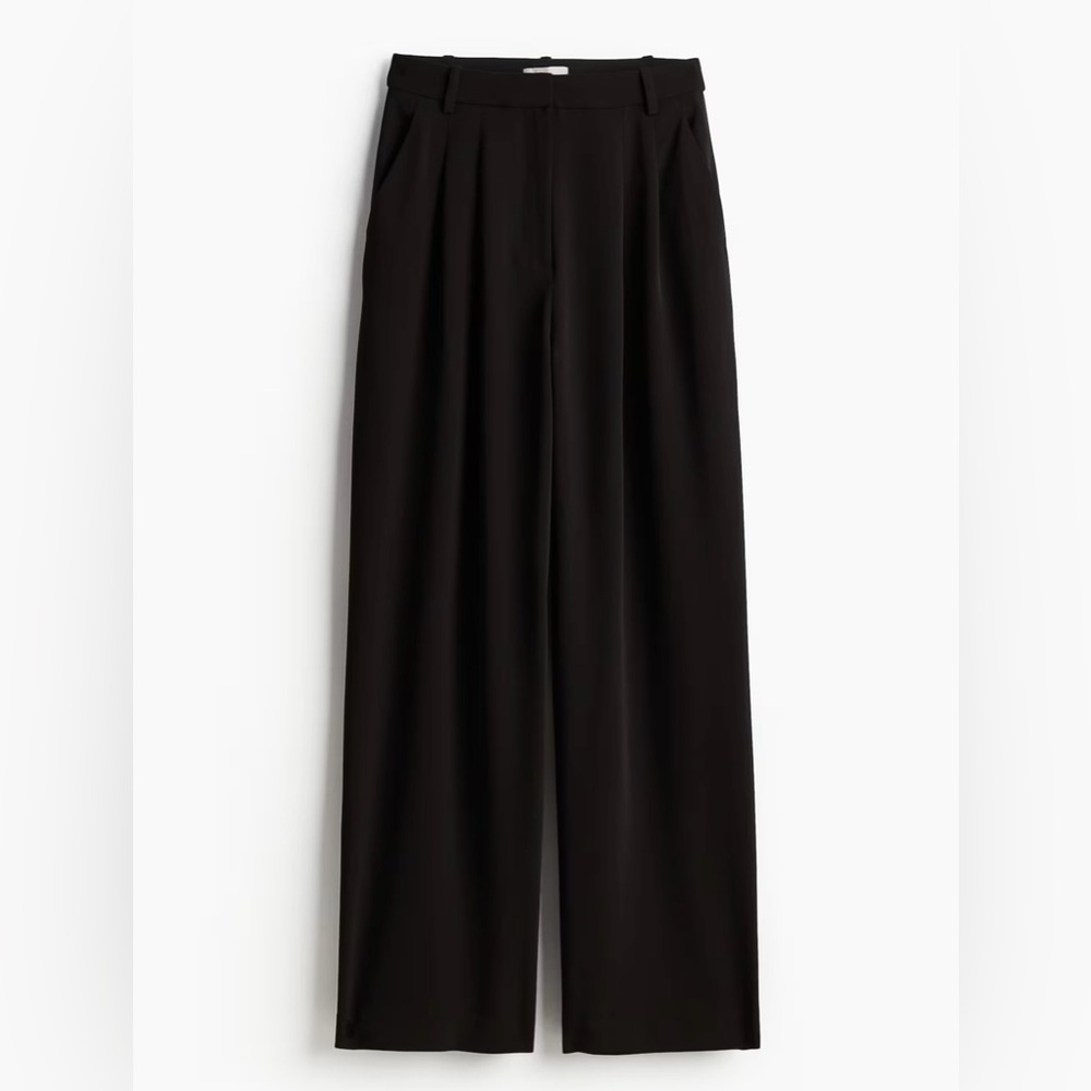 NWT H&M Women’s Black Wide-Leg Pants, Size 12